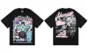 Beautiful High Street Retro Letter Print Pure Cotton High Quality Casual Loose Men's and Women's Short-sleeved T-shirts