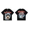 Beautiful High Street Retro Letter Print Pure Cotton High Quality Casual Loose Men's and Women's Short-sleeved T-shirts