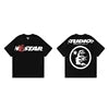 Beautiful High Street Retro Letter Print Pure Cotton High Quality Casual Loose Men's and Women's Short-sleeved T-shirts