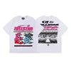 Beautiful High Street Retro Letter Print Pure Cotton High Quality Casual Loose Men's and Women's Short-sleeved T-shirts