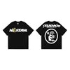 Beautiful High Street Retro Letter Print Pure Cotton High Quality Casual Loose Men's and Women's Short-sleeved T-shirts