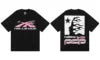 Beautiful High Street Retro Letter Print Pure Cotton High Quality Casual Loose Men's and Women's Short-sleeved T-shirts