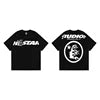 Beautiful High Street Retro Letter Print Pure Cotton High Quality Casual Loose Men's and Women's Short-sleeved T-shirts