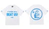 Beautiful High Street Retro Letter Print Pure Cotton High Quality Casual Loose Men's and Women's Short-sleeved T-shirts